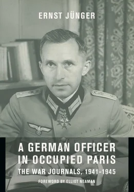 Эрнст Юнгер A German Officer in Occupied Paris: The War Journals, 1941-1945 обложка книги