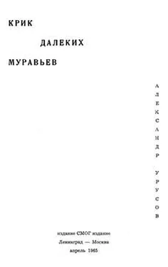 А. Урусов Крик далеких муравьев обложка книги