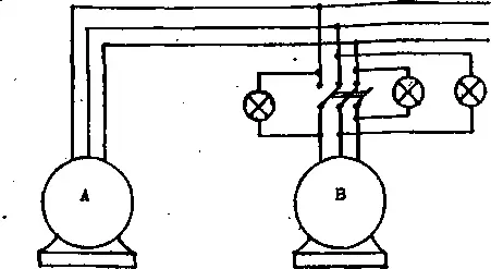 Ь Tbe all dark method of synchronizing two alternators с The one dark - фото 18