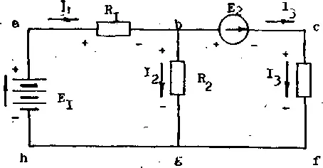 Fig 5 A network to illustrate Kirchhoffs It is quite natural to use a plus - фото 9