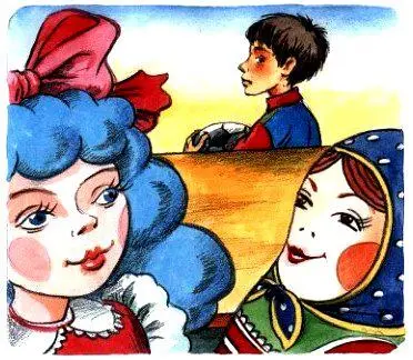 Кукла слушала матрёшку хлопая длинными ресницами Витя смущённо отошёл в - фото 80