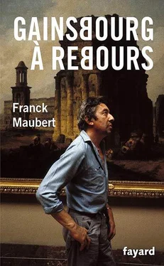 Franck Maubert Gainsbourg à rebours обложка книги