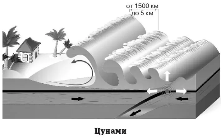 В результате действия подводных землетрясений оползней и извержений вулканов в - фото 67