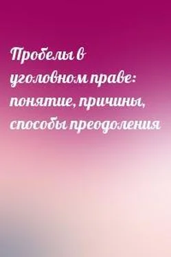 Михаил Кауфман Пробелы в уголовном праве: понятие, причины, способы преодоления обложка книги