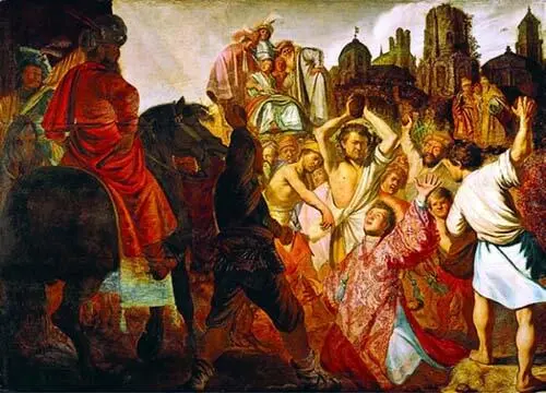 Побиение камнями св Стефана Рембрандт Святой Стефан считается первым - фото 49