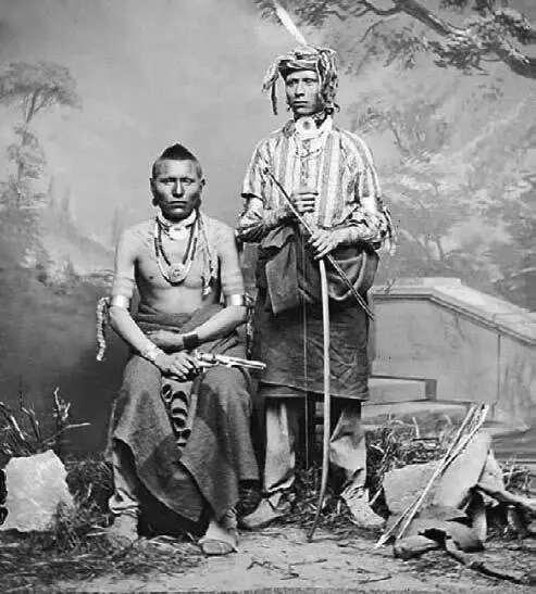 Воины из племени ото Конец 1860х гг Хантер живший среди канзов осейджей и - фото 201
