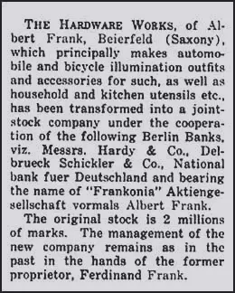The press announcement of the companys floatation onto the Berlin Stock - фото 58