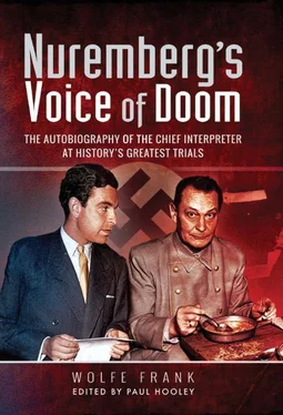 Wolfe Frank Nuremberg's Voice of Doom: The Autobiography of the Chief Interpreter at History's Greatest Trials обложка книги