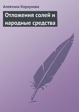 Алевтина Корзунова Отложения солей и народные средства обложка книги