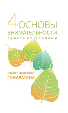 Бханте Хенепола Гунаратана Четыре основы внимательности простыми словами обложка книги