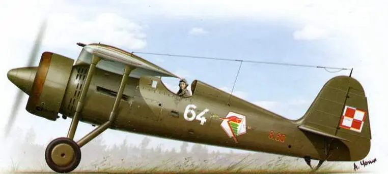 PZL P11c подпоручника С Скальски 142я истребительная эскадра сентябрь 1939 - фото 147