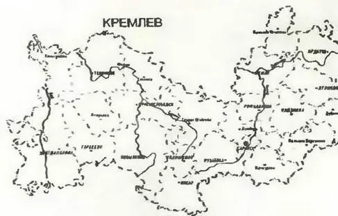Схематическая карта Мордовии Периметр две стены колючей проволоки в пять - фото 9