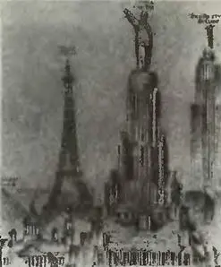 Величайшие здания мира Проект Дворца Советов И Атаров 1940 год на фоне - фото 19