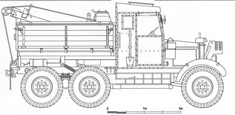 Английский тягач Scammell Pioneer SV2S Тягач Scammell буксирует плечевой - фото 33