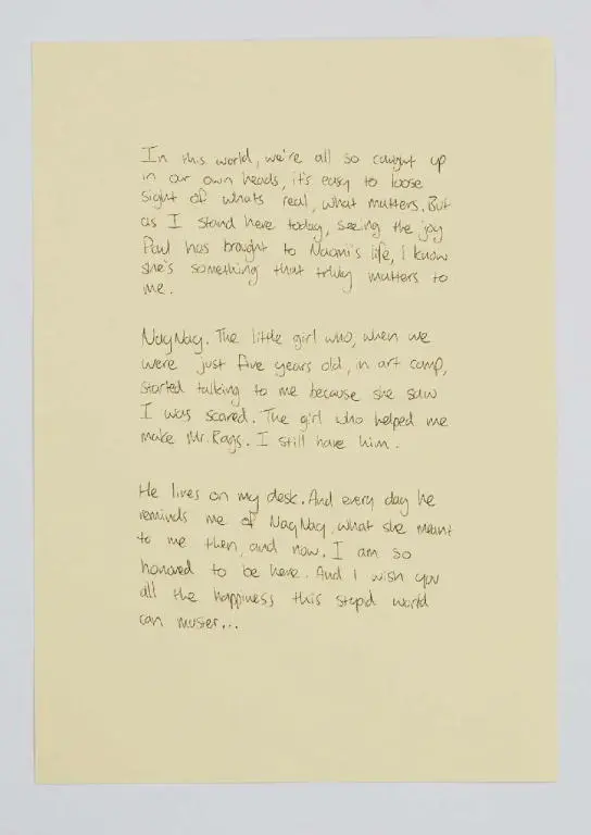 A copy of the speech delivered by Lacie at Naomis wedding Charlie Brooker - фото 94