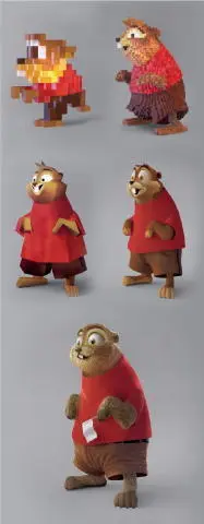 The development work for the gopher which appears in an augmented reality game - фото 100