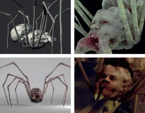 The development work for the giant Spider Peters and Red Sonja art - фото 104