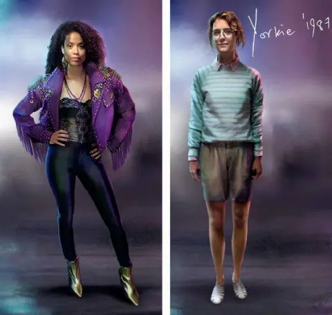 The costume concept art for Kelly and Yorkie designed by Susie Coulthard The - фото 121