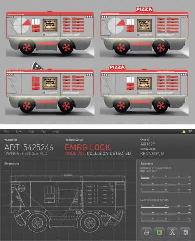 The automated pizza delivery system Fences with graphics developed in the art - фото 177
