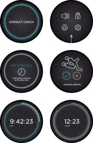 The various screens of the handheld digital Coach device which is used by all - фото 189