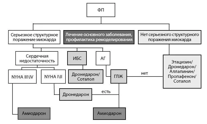Рисунок 15 Алгоритм выбора антиаритмического препарата Рисунок 16 - фото 25