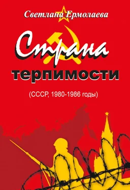 Светлана Ермолаева Страна терпимости (СССР, 1980–1986 годы) обложка книги