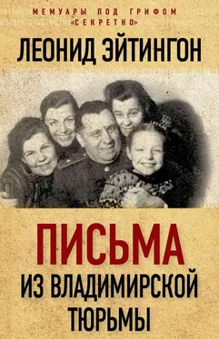 Леонид Эйтингон Письма из Владимирской тюрьмы обложка книги