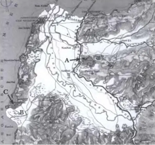 Карта Троады выполненная Т Спратом в 1894 г с ТроейГиссарлыком А и - фото 182