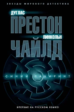 Линкольн Чайлд Синий лабиринт обложка книги