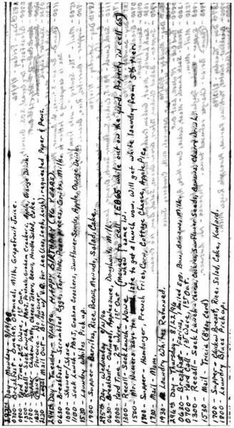 Bills daily logs of his life on San Quentins Death Row See Chapter 12 The - фото 38