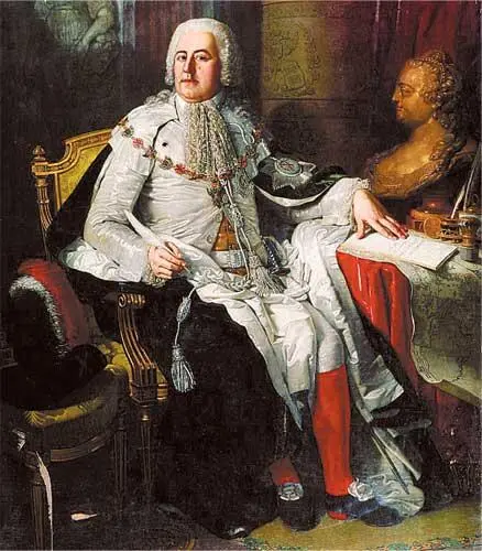 Боровиковский В Портрет Александра Румянцева 1811 Прическа жены Лубок XVIII - фото 47