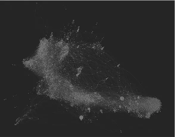 Рис 7Информационные пузыри сторонники Трампа и Клинтон в социальном графе - фото 7
