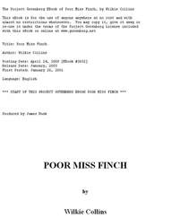 Уилки Коллинз - Poor Miss Finch