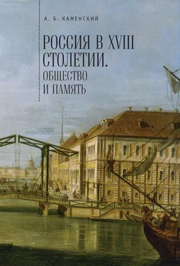 Александр Каменский Россия в XVIII столетии: общество и память. Исследования по социальной истории и исторической памяти обложка книги