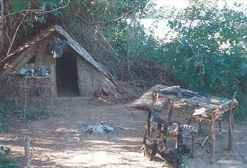Our guesthouse at a UNITA forward base during Operation Abduct 1 in early - фото 54