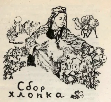 Сбор хлопка Ольга Карышева Рис А Алейникова За рекой Саларом ветер - фото 11