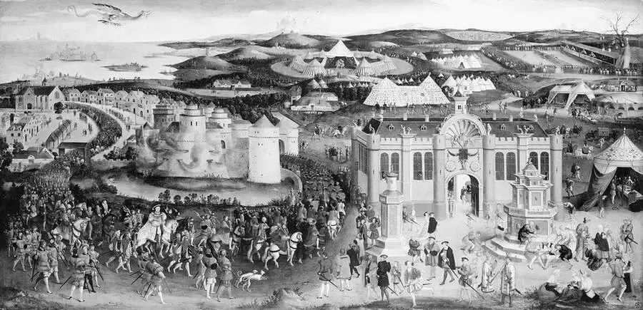 Генрих VIII прибывает в английский лагерь Обратите внимание на королевский - фото 9