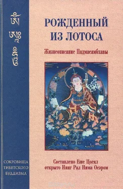 Еше Цогял Рожденный из лотоса. Жизнеописание Падмасамбхавы обложка книги