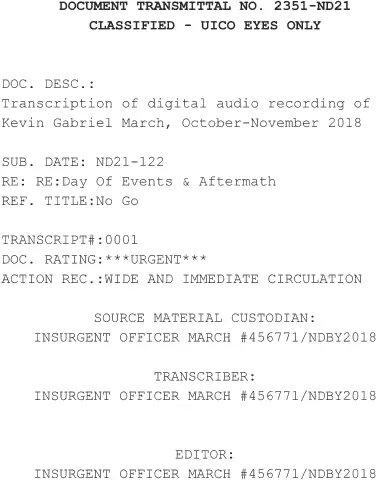 TRANSCRIPTION OF AUDIO RECORDING OF KEVIN GABRIEL MARCH OCTOBERNOVEMBER 2018 - фото 2