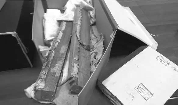 Parts of the sofa taken from the Führerbunker in Berlin in May 1946 GARF - фото 3