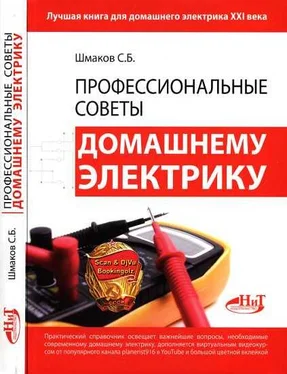 Сергей Шмаков Профессиональные советы домашнему электрику обложка книги