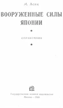 М Асик Вооруженные силы Японии обложка книги