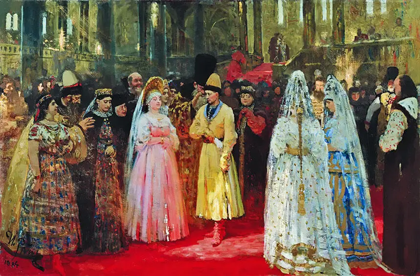 И Е Репин Выбор царской великокняжеской невесты В сентябре 1624 года - фото 9