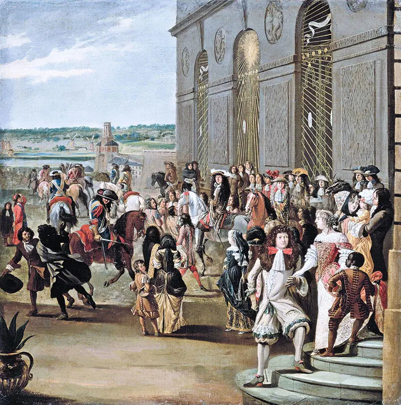 Людовик XIV де Бурбон КорольСолнце со своим двором в Версале 1675 г Нравы - фото 75
