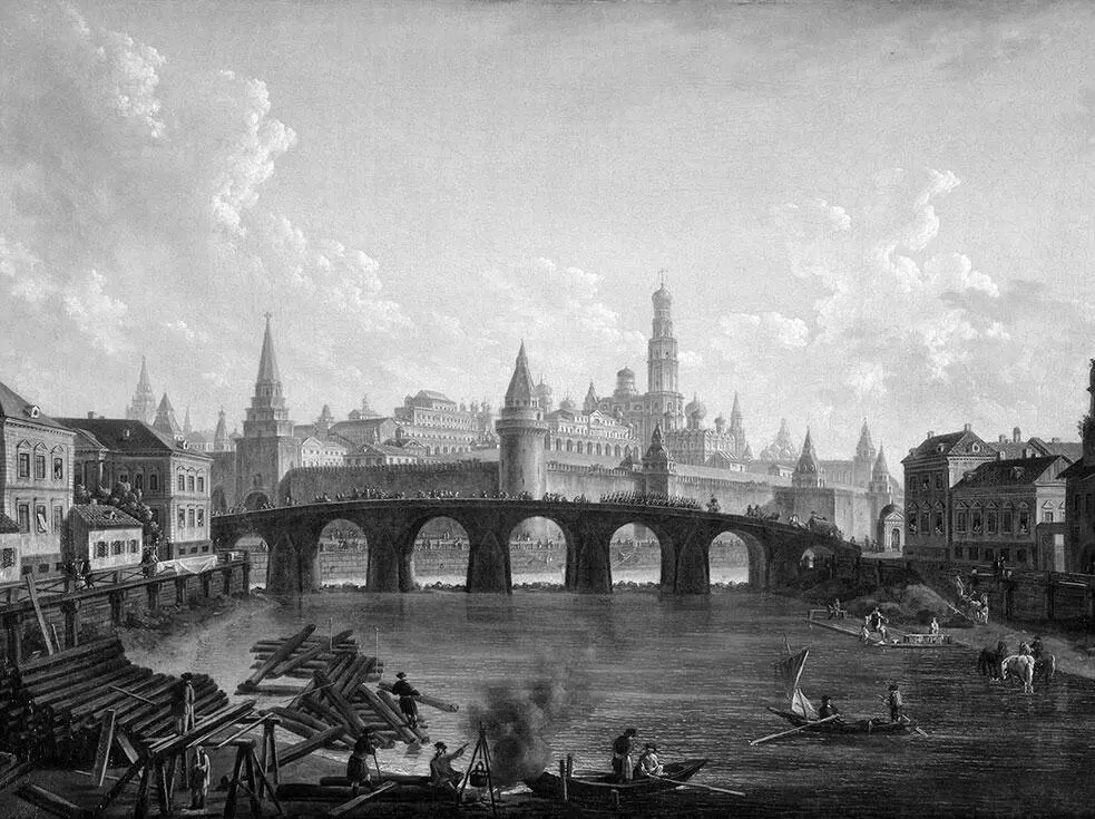 Ф Алексеев Большой Каменный мост Около 1800 Бабий городок Балчуг - фото 23