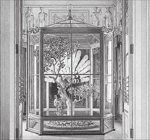 Часовой автомат Павлин Вдоль Висячего сада восстановленного после большой - фото 117