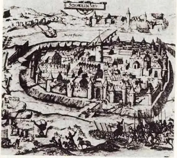 Осада Смоленска в 1633 году Немецкий рисунок XVII века Польская - фото 26