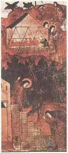 Солеварение Миниатюра из рукописи Житие Зосимы и Савватия XVII век - фото 47