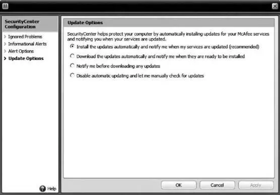 Рис 616 Возможные варианты обновления Install the updates automatically - фото 176