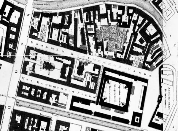 План Петербурга 1828 г Фрагмент Обширные территории по сторонам Конюшенной - фото 6